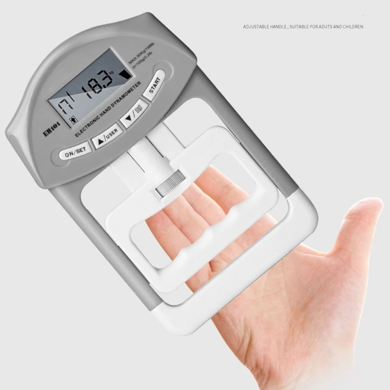 

Adjustable Digital Hand Dynamometer Grip Strength Meter Auto Capturing Electronic Hand Grip Power Measurement Device Fitness Equ