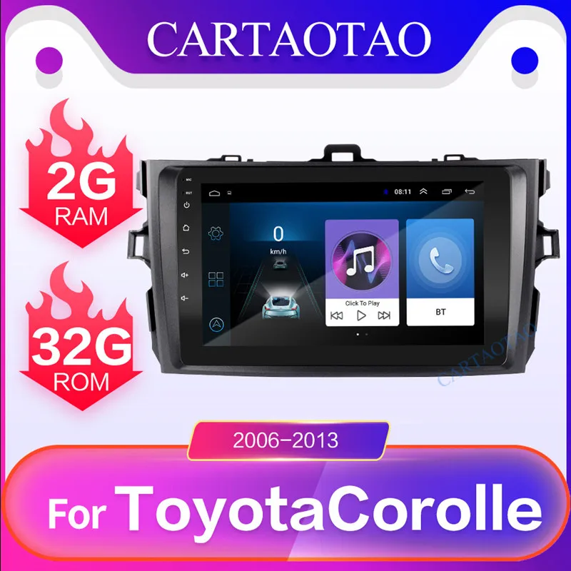2 din Android 8,1 GO для hyundai KIA RIO 3& 4 2011 2012 2013 Автомагнитола мультимедийный плеер 2G+ 32G автомобильное радио