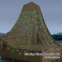 star ceiling mosquito net polyester dome bedspread bedroom home decoration camping mosquito repellent luminous tent