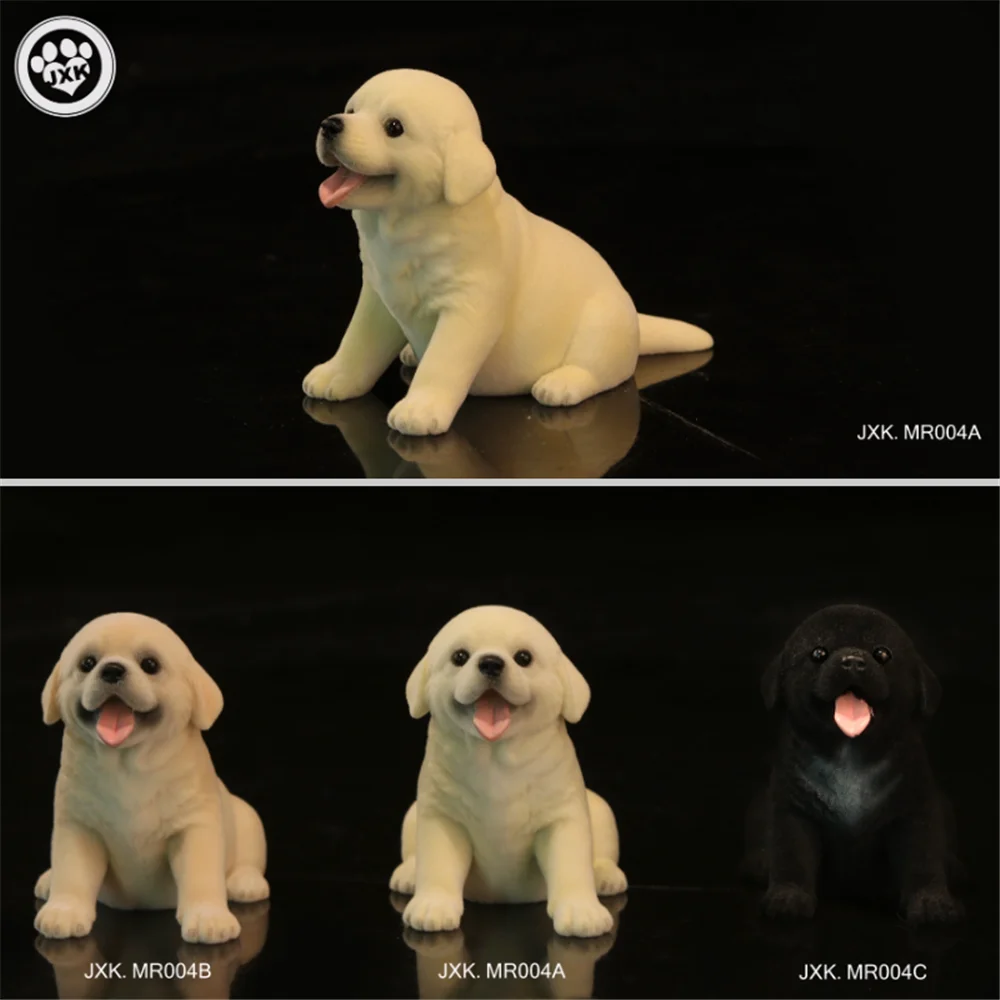 

JXK Cute Golden Retriever Dog Pet Figure Fluff Puppy Healing Figure Canidae Animal Collector Toy Resin Desktop Decoration Gift