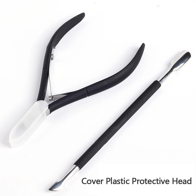 Триммер для удаления кутикулы с толкатель комплект из 2 частей Легко и быстро