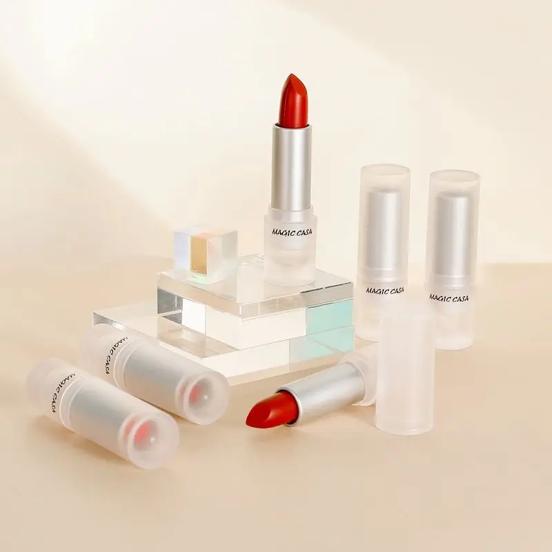 

Matte Frosted Ice Cube Velvet Matte Lipstick Lasting Waterproof and Not Easy to Stain Cup Lipstick Moisturizing Lips