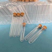 500pcs 13x78mm school lab clear plastic test tubes with corks caps wedding favor gift tube party candy container