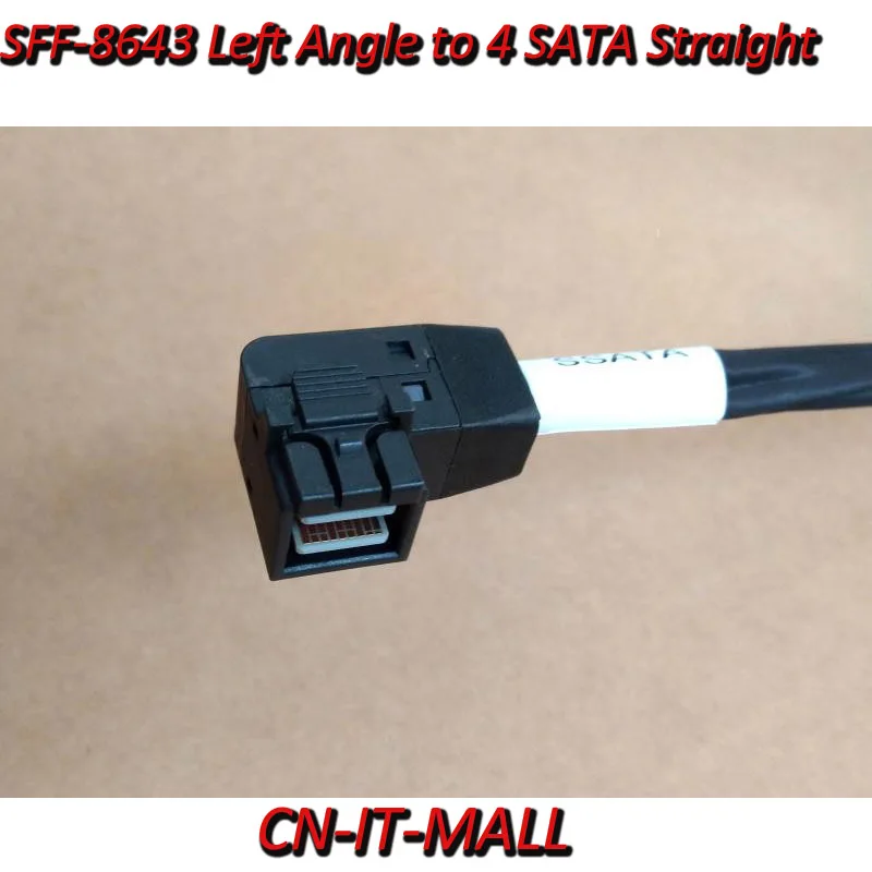 

New MiniSAS HD 1 to 4 SFF-8643 Left Angle to 4*SATA 12Gb/s R0074