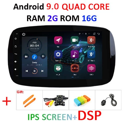 2G 16G IPS DSP 4G+ 64G ips DSP Android 9,0 автомобильный мультимедийный плеер dvd gps для Mercedes/Benz Smart Fortwo автомобильный Радио ПК стерео obd2 - Цвет: 2G 16G IPS DSP