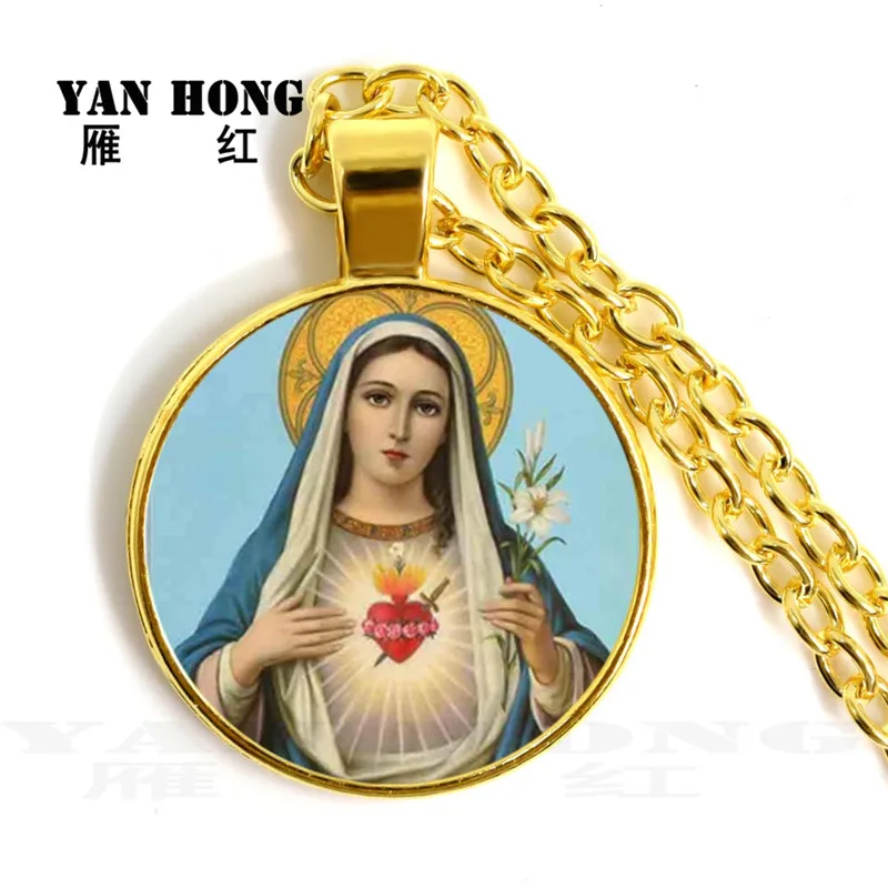 Православная Церковь часовня стеклянное ожерелье. 25 мм. Пусть Бог принесет вам