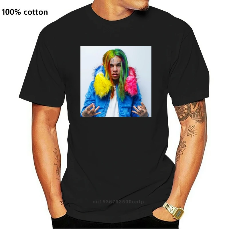 Tekashi 6ix9ine пользовательская мода футболка повседневная с коротким рукавом