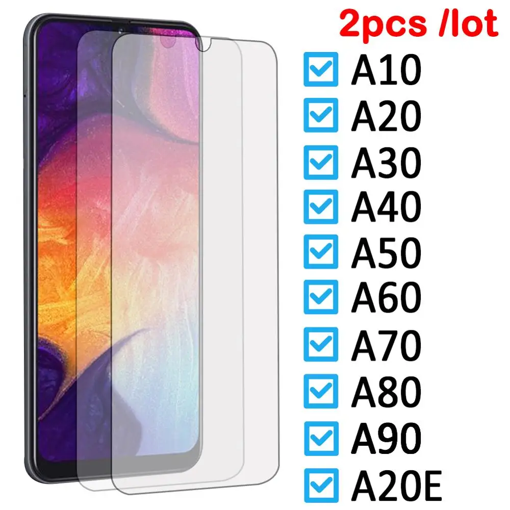 Стекло для samsung galaxy a50 a20 a30 a40 a10 a70 a20e Защитная пленка экрана a60 a80 a90 защитная 9h 2