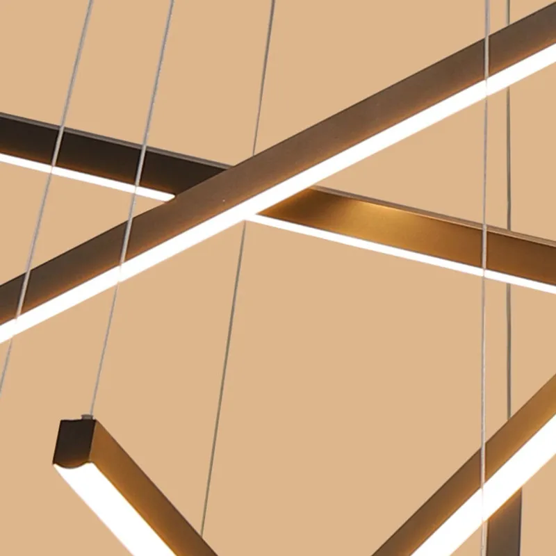 Черная люстра для лестницы современные светодиодные потолочные светильники