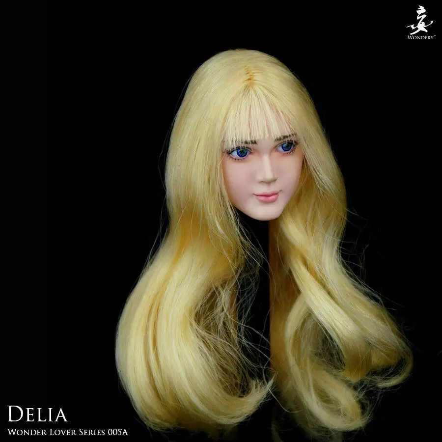 Женская фигурка модель WLS005 1/6 Loli Elia с движущимися глазами белая светлая голова F 12