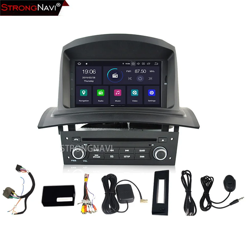 7 дюймов Android 9 0 Автомобильный мультимедийный плеер для Renault Megane 2 2005-2009 DVD радио с