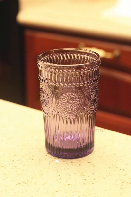 Новый год 1 шт красочные винтажные стеклянные рельефные молочные чашки Кружка