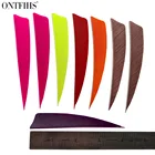 50 шт. ONTFIHS 4 дюйма стрелка перья щит вырезать для установки оперения на перо Fletches Охота стрельба из лука аксессуары