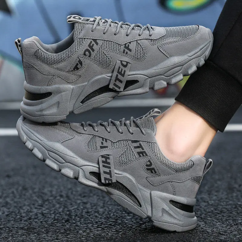 Кроссовки мужские сетчатые Спортивная повседневная обувь дышащие старые