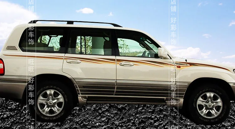 Для Toyota Land Cruiser LC100 2002-2006 Автомобильная наклейка 4700 Land Cruiser 4500 Lahua наклейка внешний вид кузова украшение