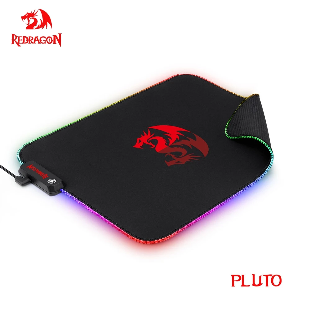 Игровой коврик для мыши Redragon Pluto P026 9 режимов освещения резиновое основание 330*260*3
