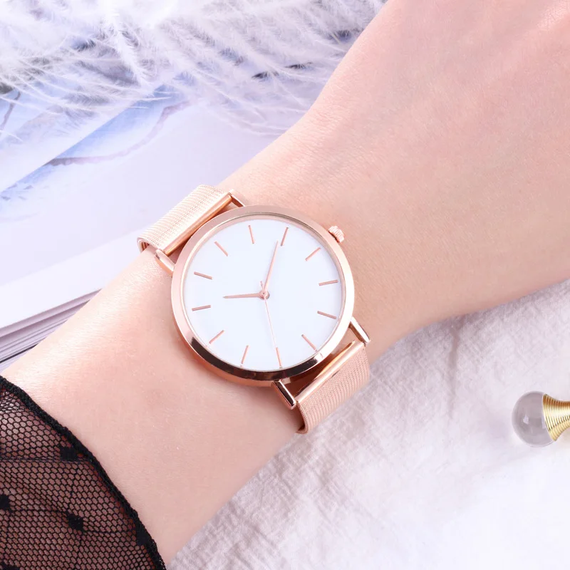 

Brand Fashion Silver And Gold Mesh Band Creative elegant Wrist Watch Casual Women Quartz Watches Gift Relogio Feminino montre