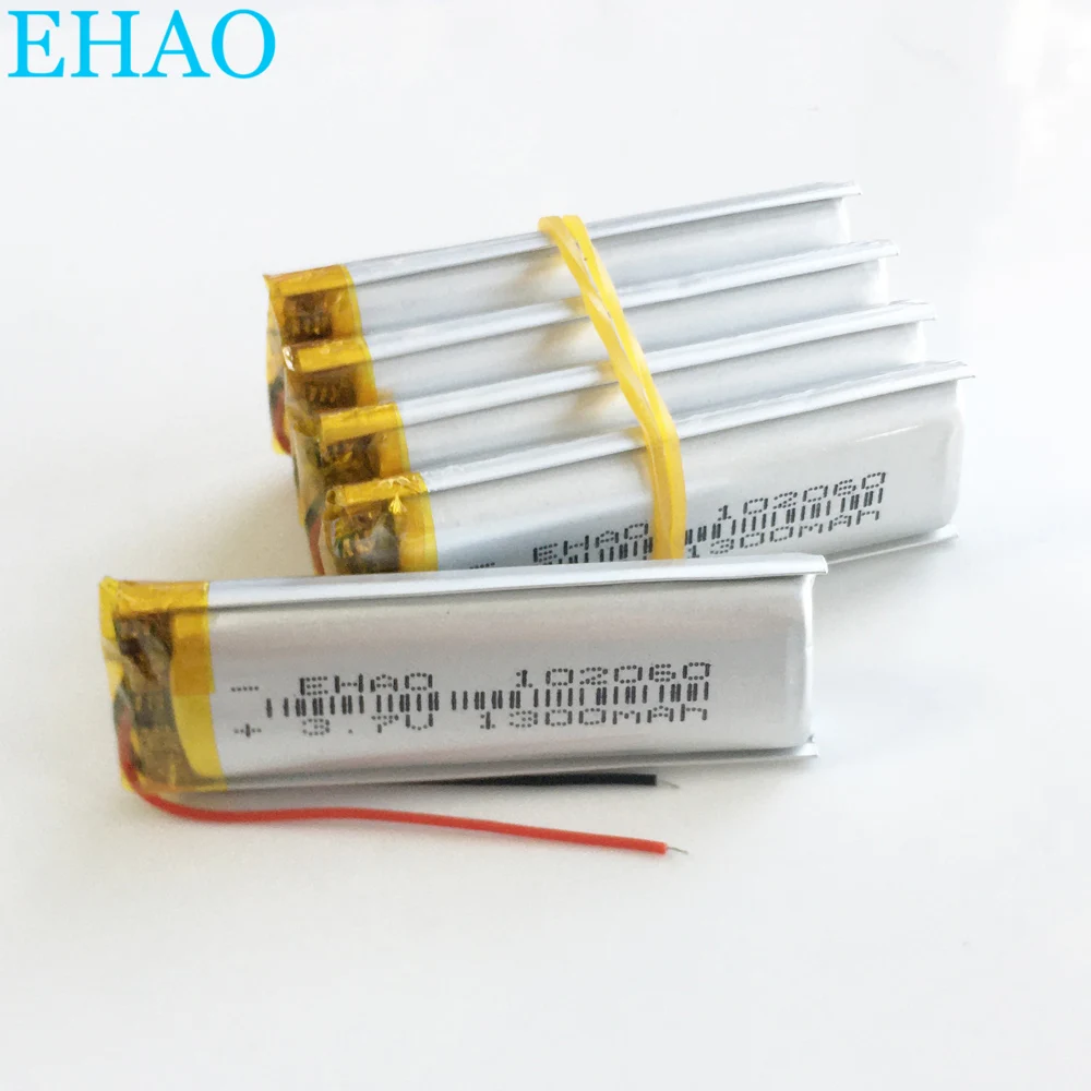 5 шт. 3 7 V 1300mAh литиевый полимер литий полимерный Перезаряжаемые батарея 102060 для KTV