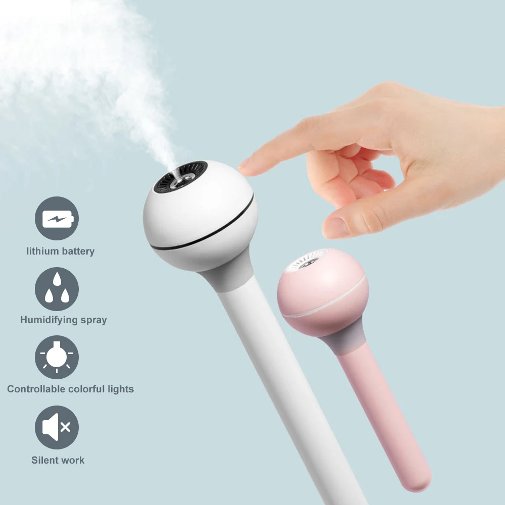 Увлажнитель портативный ультразвуковой тумана Арома диффузор регулируемая