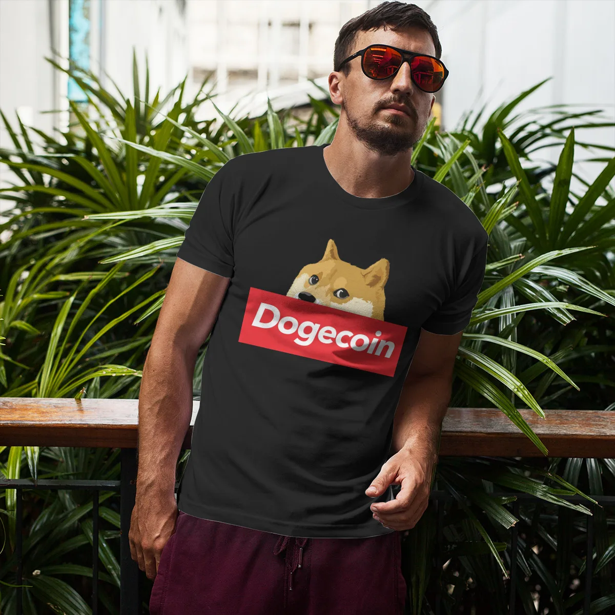 Dogecoin (5) Модные парные летние футболки унисекс стиль 143094 (art.: 3920b80f669cb) - 3920b80f669cb