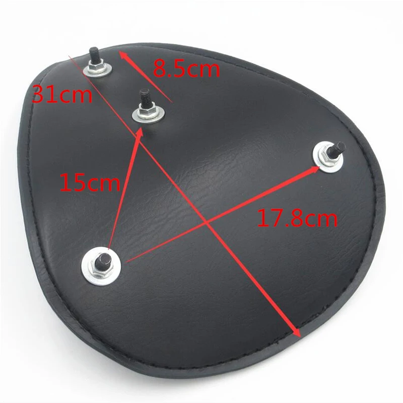 В байкерском стиле черного цвета из искусственной кожи Solo седло для Harley Bobber Chopper