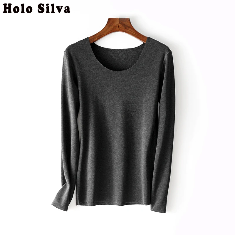 Комплект женского термобелья теплые зимние кальсоны с длинным рукавом из хлопка