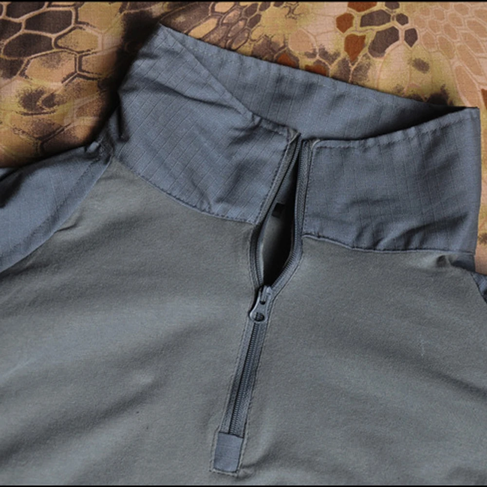 Man Multicam T-shirts Army Camouflage Combat Tactical T Shirt Military Men Long Sleeve T-Shirt Airsoft Top Tees Male Clothing |