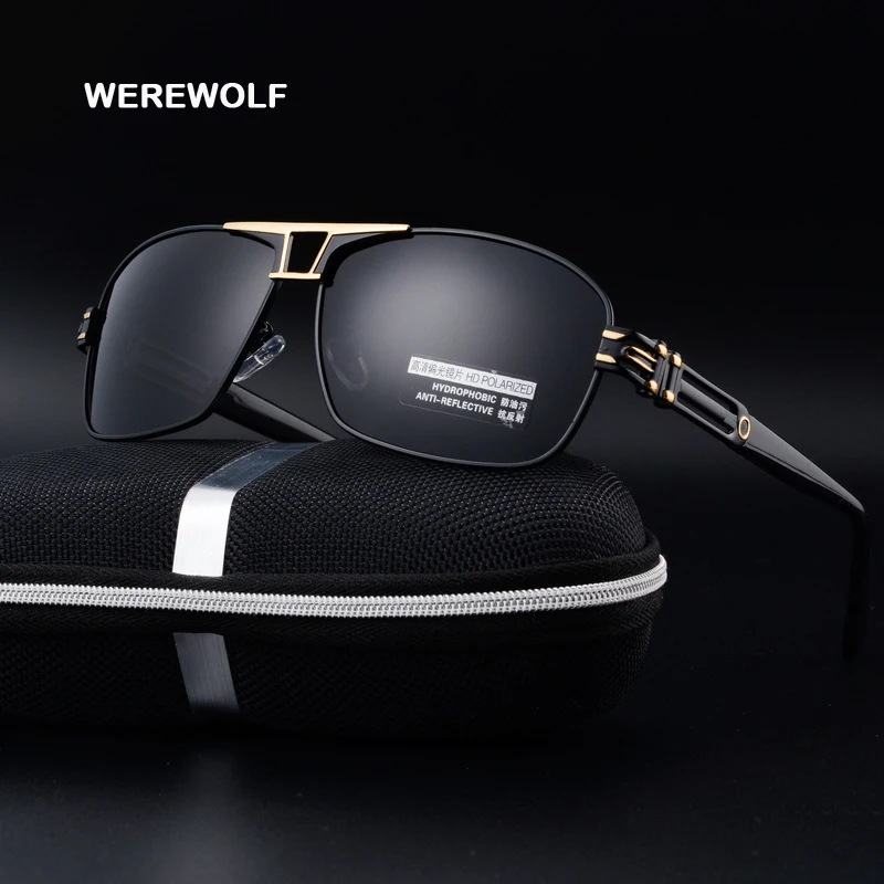 Мужские солнцезащитные очки с поляризацией брендовые крутые для вождения