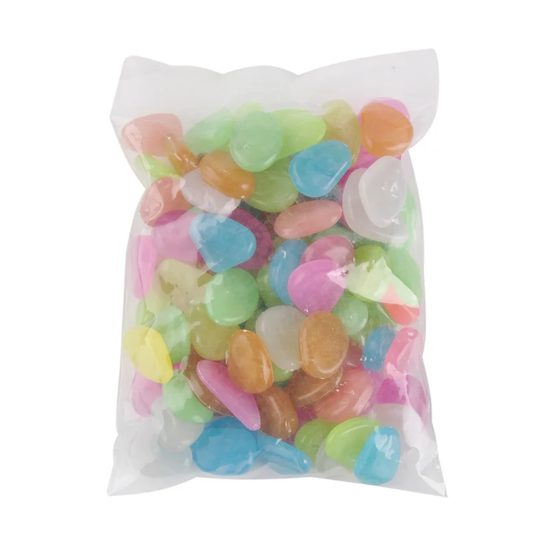 Горячая продажа садовый газон товары светится в темноте камни Открытый Декор