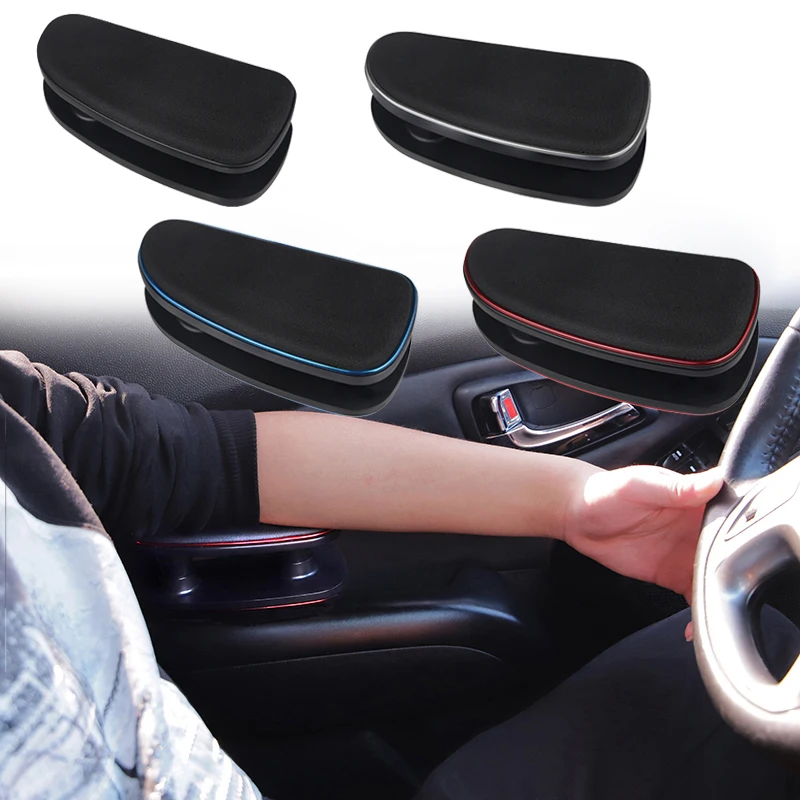 

Driving Anti-Fatigue Left Hand Armrest Silicone Pad Support Frame Three-Speed Height Adjustable Car Armrest Left Elbow Support