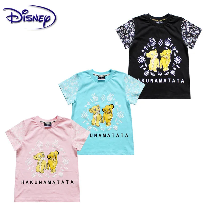 Disney Lion King/детская одежда новая футболка летние повседневные топы с короткими