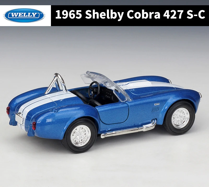 WELLY литая модель автомобиля 1:36 классический автомобиль 1965 Shelby Cobra 427 S C Модель