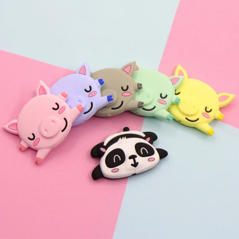 10 Детская Соска игрушка медведь коала мультяшный грызун силиконовая соска