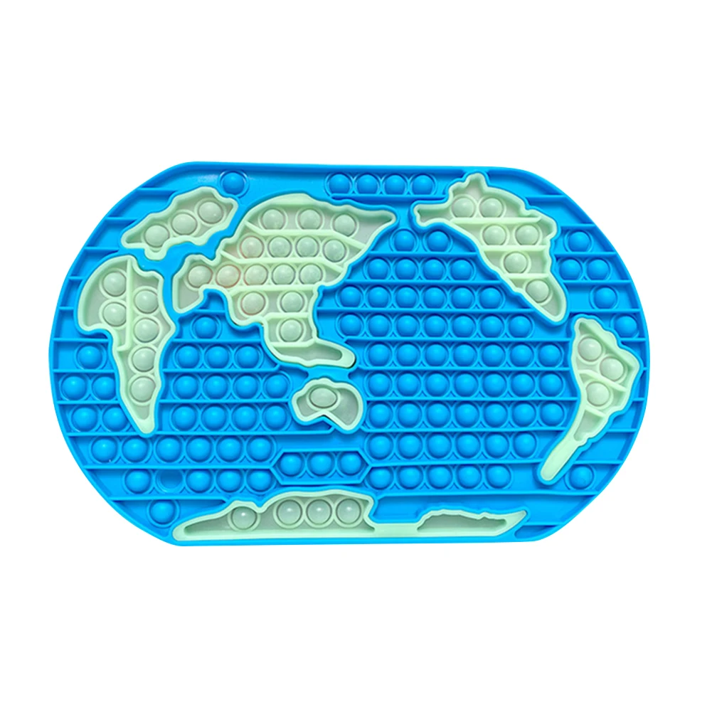 

Silicone Push Bubble Toy World Map Squeeze Toy Sensory Toy Anti-stress Relaxation Toy Autism Toy Child Adult Toy