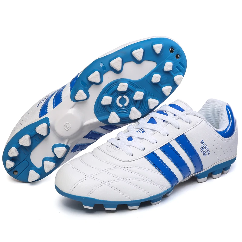 Уличная Мужская футбольная обувь для мальчиков футбольные бутсы TF/FG высокие