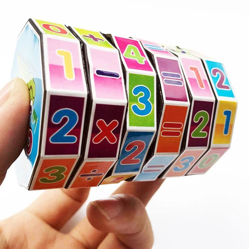 Детские игры по методике Монтессори математические цифры магический куб игрушка