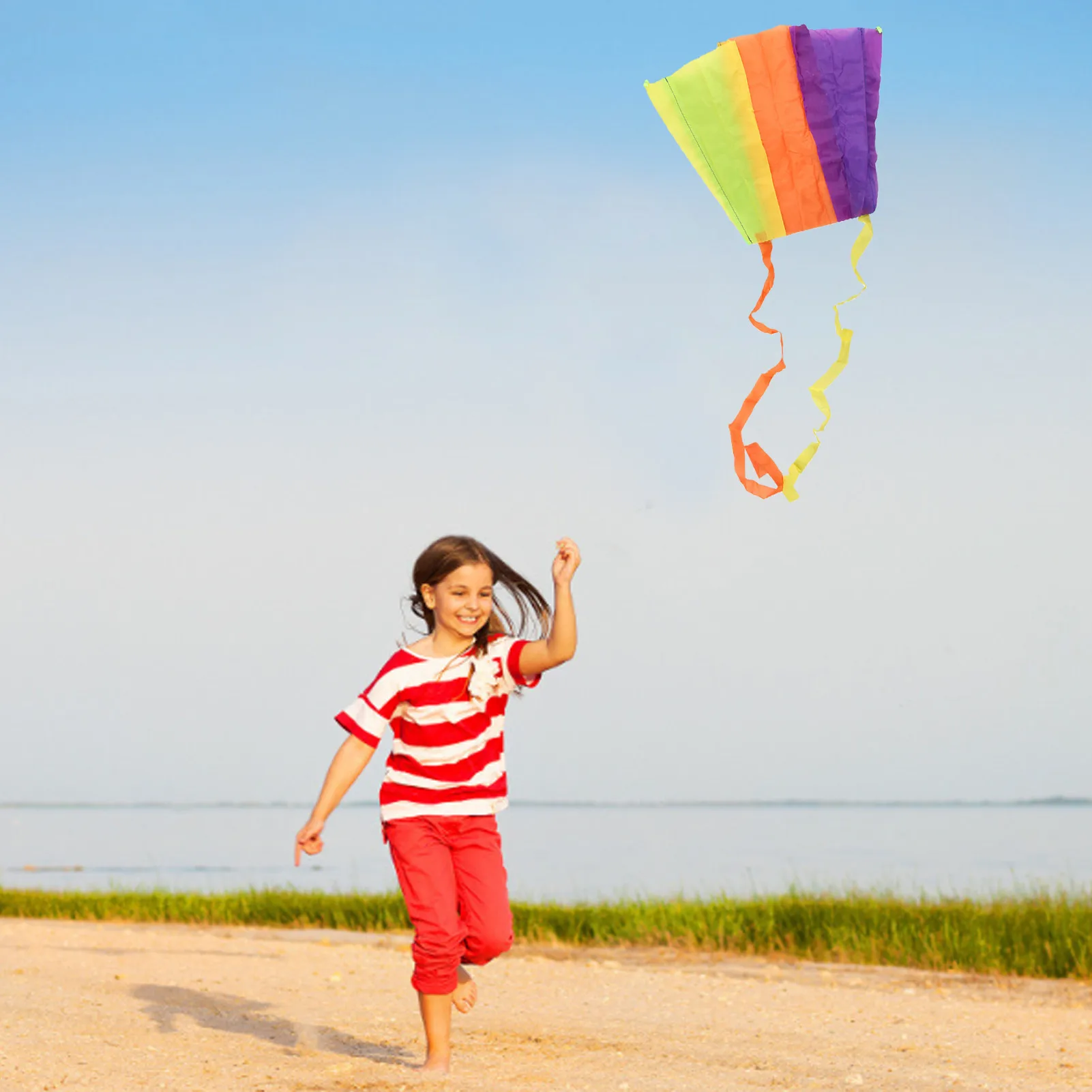 

Colorful Portable Soft Pocket Flying Kite Toys With Storage Case Children Outdoor Sports Camping Funny Toys