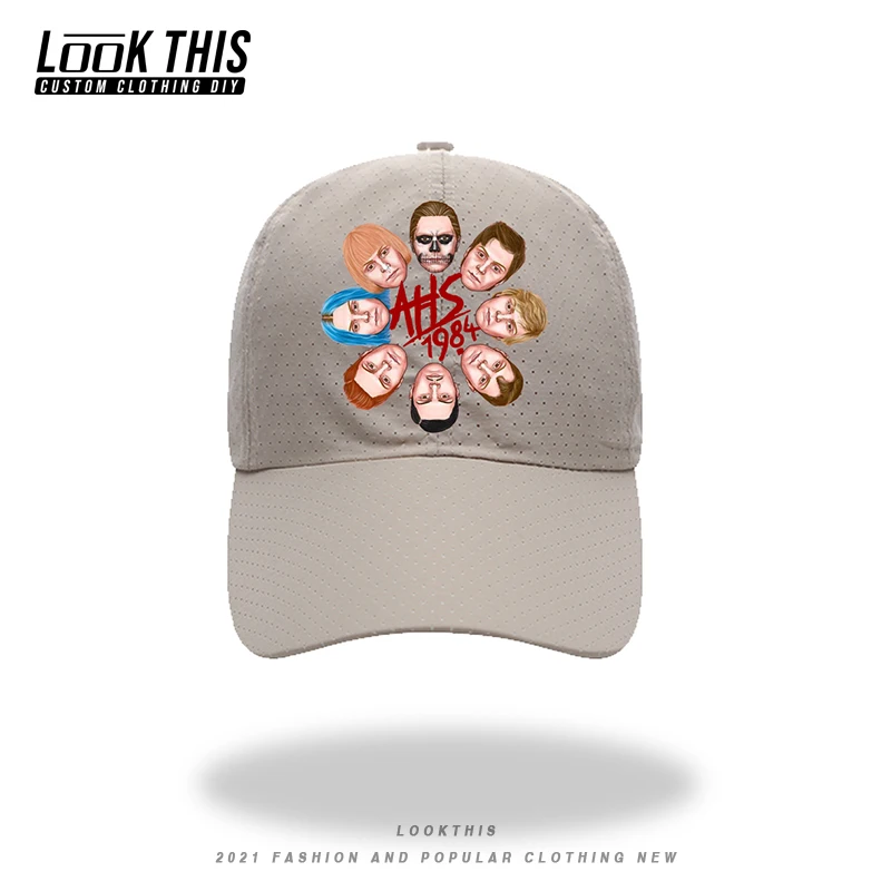 

American Horror Story Street 2021 Unisex Fashion Hats Women's Summer Hat Cool Beach Print Solid Color Baseball Hats Men's Cap
