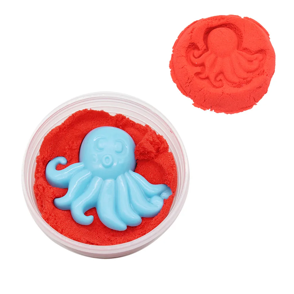 DIY Мягкий красочный не липкий песок грязь набор пушистая слизь флоам игра и