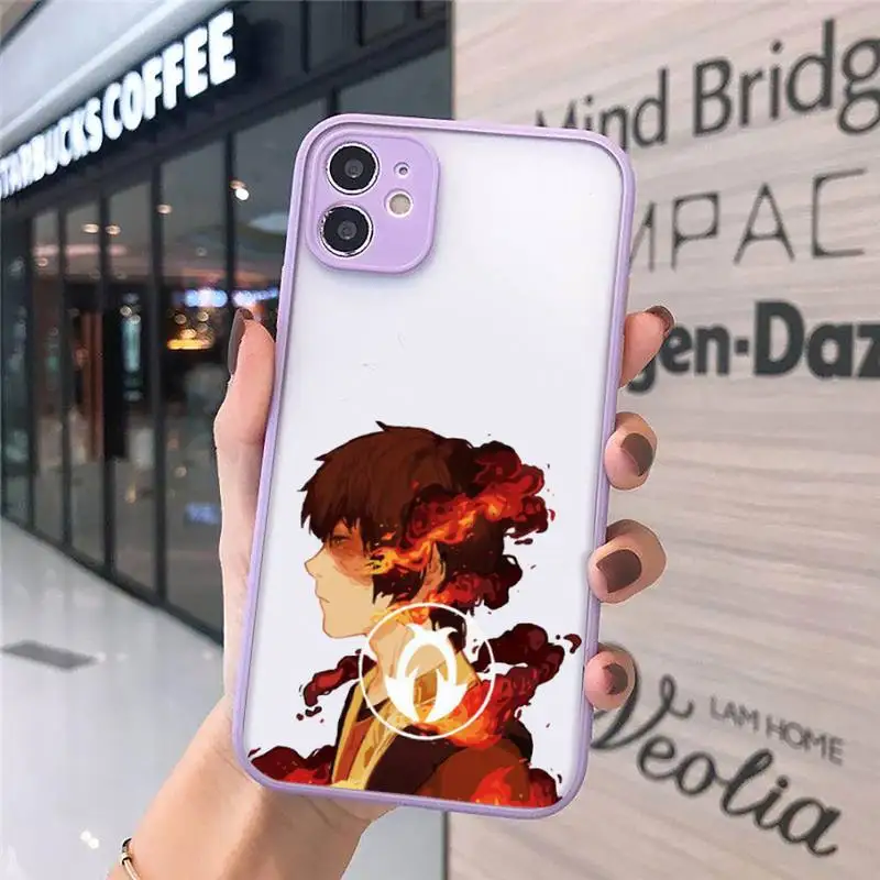 

Avatar the Last Airbender Phone Cases Matte Transparent for iPhone 7 8 11 12 s mini pro X XS XR MAX Plus cover funda