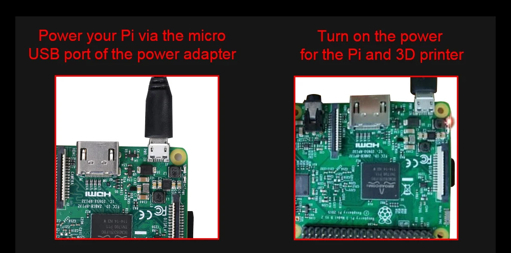 Осьминожка для Raspberry Pi 3 Model B, макетная плата, наборы с адаптером питания для камеры Ender 3, 3D-принтер Raspberry Pi 3B