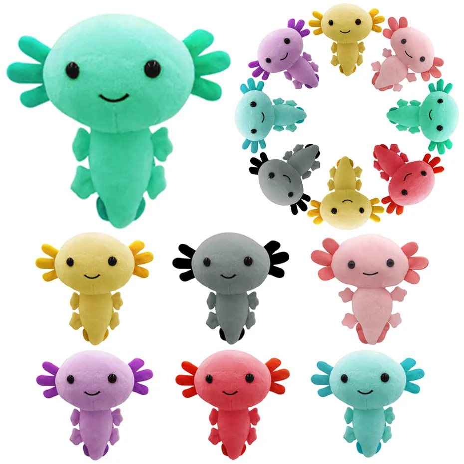 2022 Kawaii Axolotl плюшевые игрушки животные фигурки Куклы Мультяшные мягкие розовые
