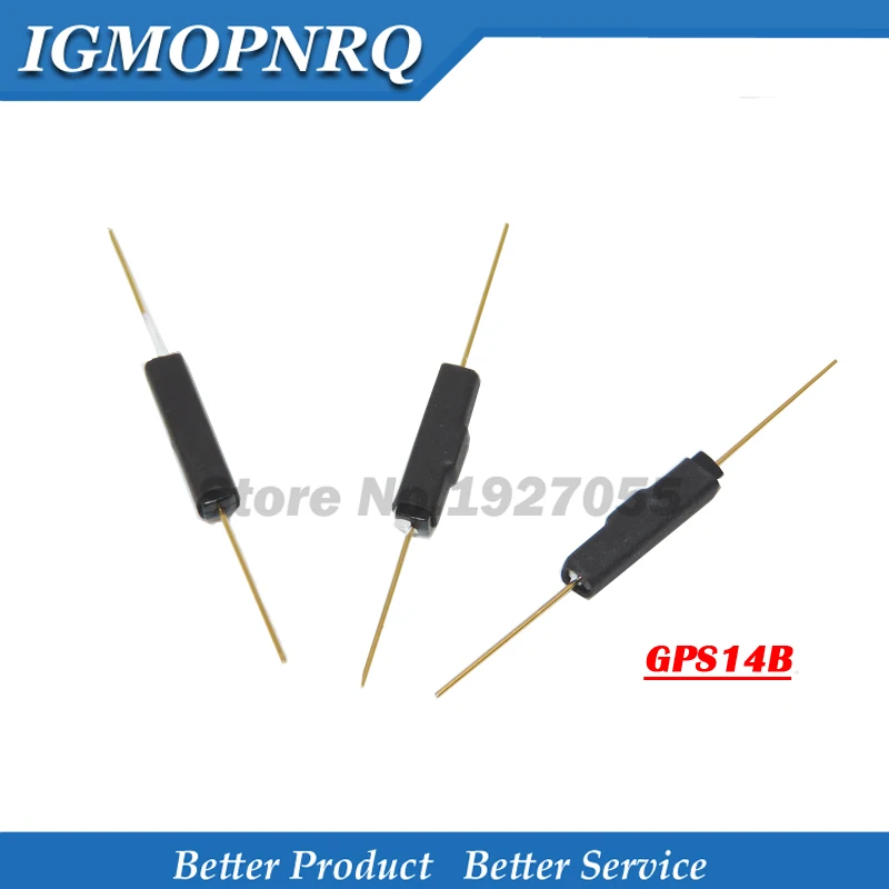 10 шт. GPS-14A MKA14103 GPS-14B MKA10110 2*14 мм геркон пластиковый антивибрационный магнитный переключатель НЗ нормально закрытый - Цвет: GPS-14B
