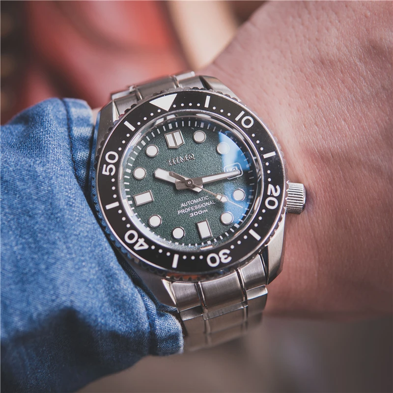 

Часы мужские механические из нержавеющей стали, водостойкие до 2020 м