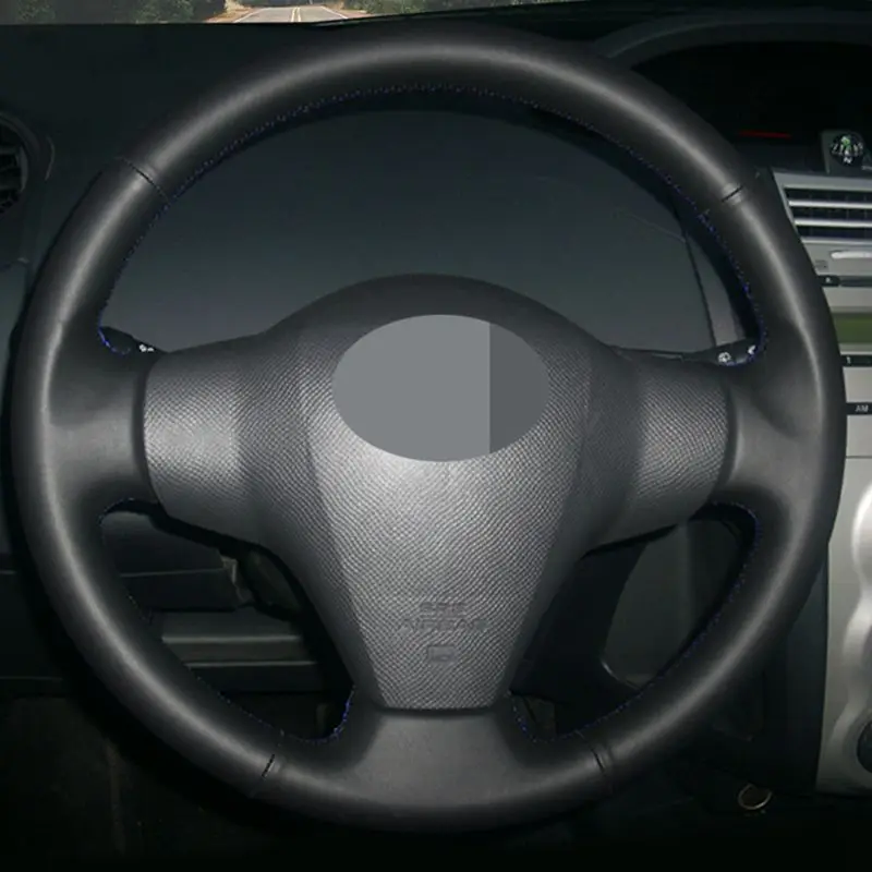 Ручная работа Черная мягкая искусственная кожа фотопленка для Toyota Yaris 2007-2011 RAV4