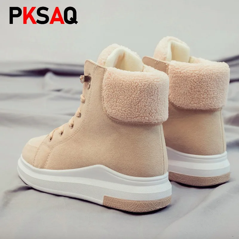 Scarpe Da Tennis delle donne di Nuovo Modo; повседневная обувь из флока; Scarpe Traspiranti Autunno Inverno на шнуровке; Appartamenti Delle Donn
