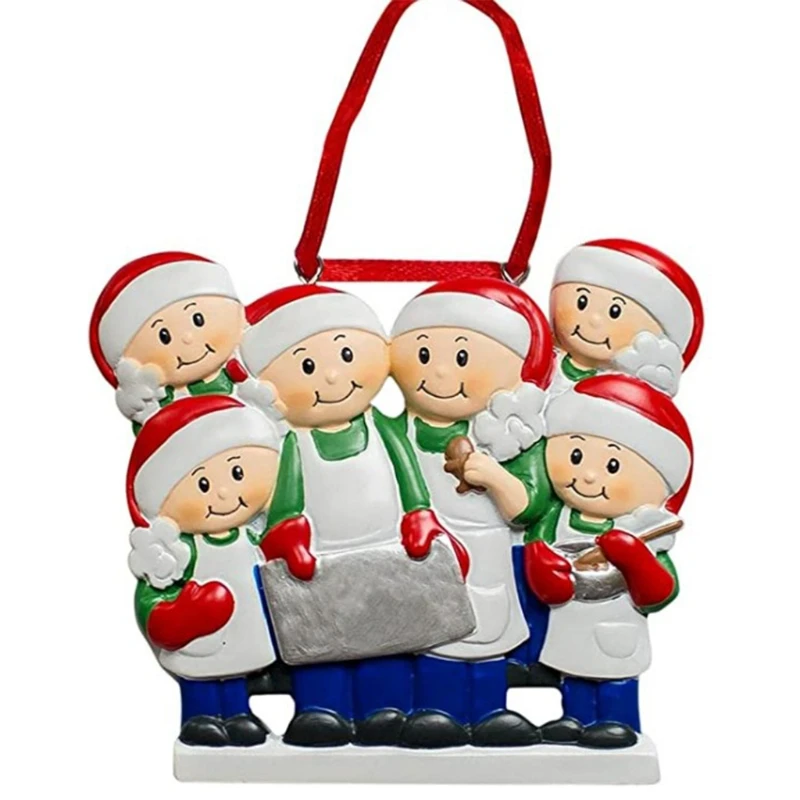 Christmas Tree DIY Personalized Name Ornament Cooking Apron Family Xmas Pendant | Дом и сад