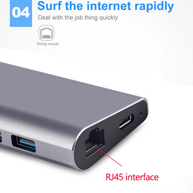 Feed me USB3.0 концентратор USB C к HDMI RJ45 автомобильный ридер PD адаптер для MacBook samsung Galaxy S9/S8 huawei mate 10 P20 Pro type C концентратор