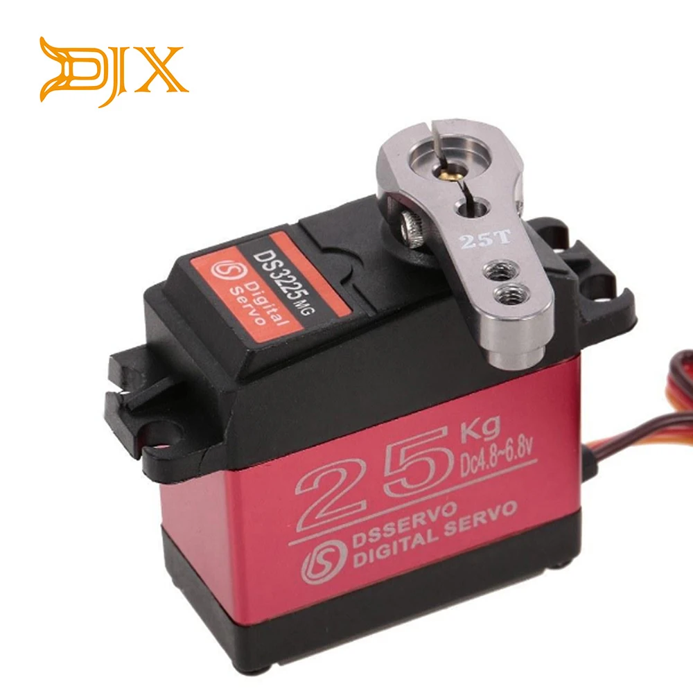 DJX 25 кг 180 градусов металлическая шестерня с высоким крутящим моментом