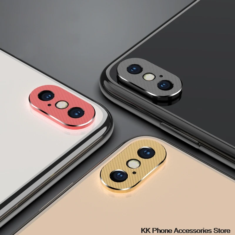 Для iPhone X XS Max XR 7 8 Защита объектива камеры алюминиевый кольцевой чехол для iPhone 6 6s 7 8 Plus Защитная крышка для камеры мобильного объектива